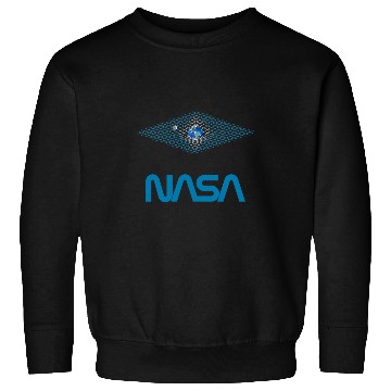Discover Lacrosse Gift NASA Gravity Earth Moon Worm Logo Sweatshirts