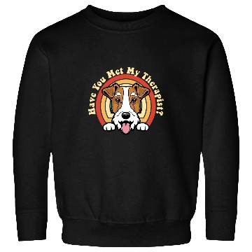 Discover Emotional Support Therapy Dog Wire Fox Terrier Breed Retro Sweatshirts