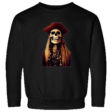 Discover Smug Smiling Hyperdetailed Pirate Skeleton Sweatshirts