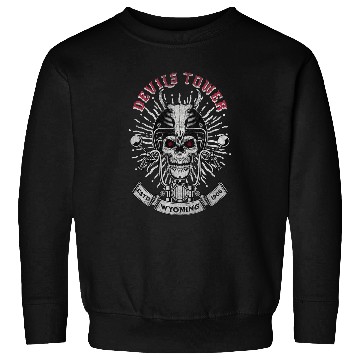 Discover Devils Tower Wyoming Motorcycle Biker Trail 22 Sweatshirts