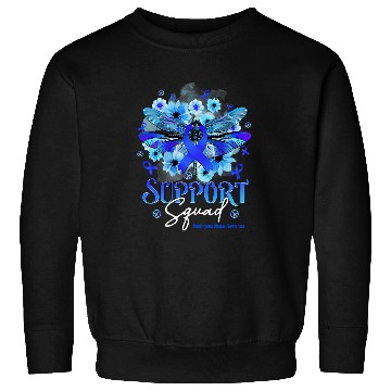 Discover Support Squad Dragonfly Flowers Huntingtons Disease Sweatshirts