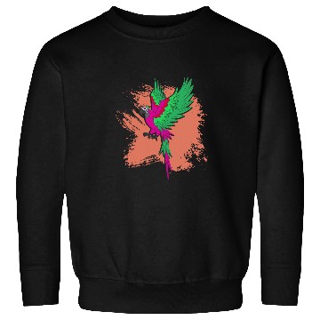 Discover Parrot Lover Tropical Animal Jungle Bird Macaw Parrot Sweatshirts