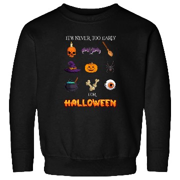 Discover Scary Pumpkin Skull Spider Bat Witch Funny Halloween Creepy Sweatshirts