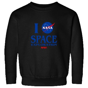 Discover Lacrosse Gift NASA space exploration Insignia Worm Logo Sweatshirts