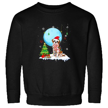 Discover Cute Saint Bernard Christmas Dog Lights Lover Tee Sweatshirts