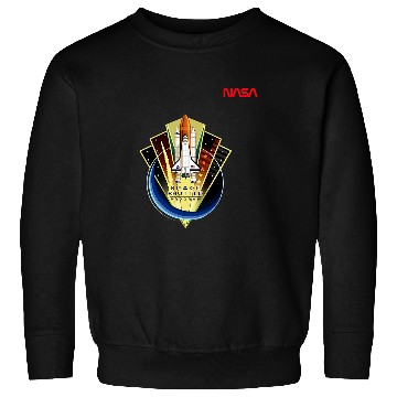 Discover Lacrosse Gift NASA Space Shuttle Program Worm Logo Sweatshirts