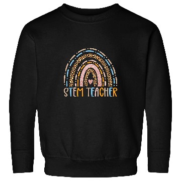 Discover STEM Teacher Science Technology Engineering Math Rainbow Sweatshirts