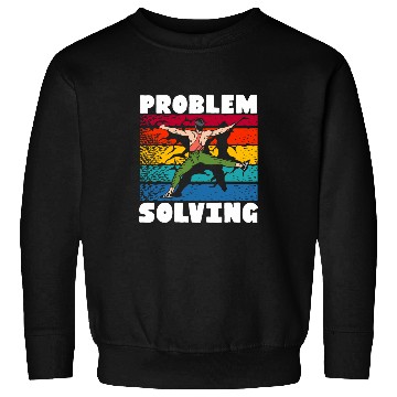 Discover Problem Solving Rock Climbing Wall Climber Bouldering Sweatshirts