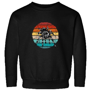 Discover vintages cool tarantula spider in her web spider cobweb bug Sweatshirts