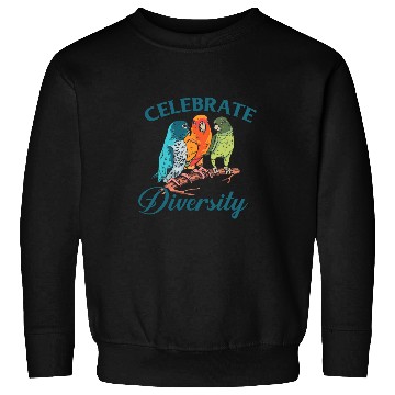 Discover Parrots Funny Bird Lover Celebrate Diversity Parrot Sweatshirts