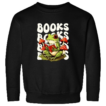 Discover Frog Reading A Book Sweatshirts