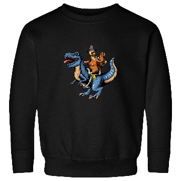 Discover Turkey Riding TRexs Dinosaur Thanksgiving Day Pilgrim Sweatshirts