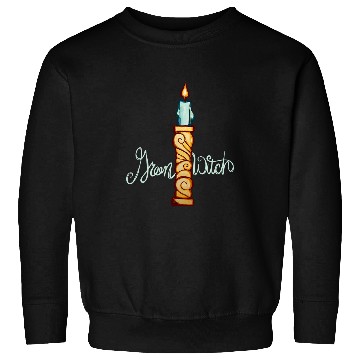 Discover Green Witch Spell Candle Art Wiccan Sweatshirts