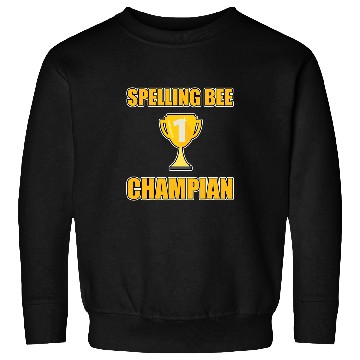 Discover Mens Reading Spelling Bee Champian Funny English Synonym School Sweatshirts