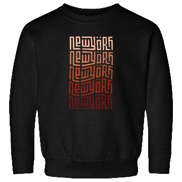 Discover New York Minimalist Typography Art NYC The Big Apple Sweatshirts