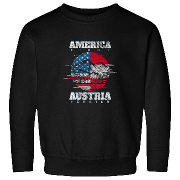 Discover Funny America First Austria Forest Meme Gift Sweatshirts