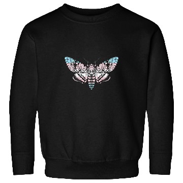Discover Trans Pride Flag Transgender Hawk Moth LGBT  Emo Goth Sweatshirts