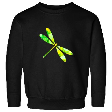 Discover Pretty Green and Yellow Dragonfly Sweatshirts