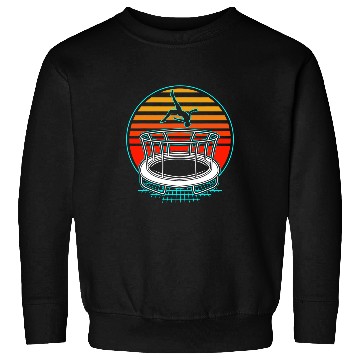 Discover Retro vintages 70s 80s Style Jumping Gymnast Trampoline Sweatshirts