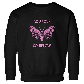 Discover Witchcraft Pink and Black As Above So Below Witch Wicca Sweatshirts
