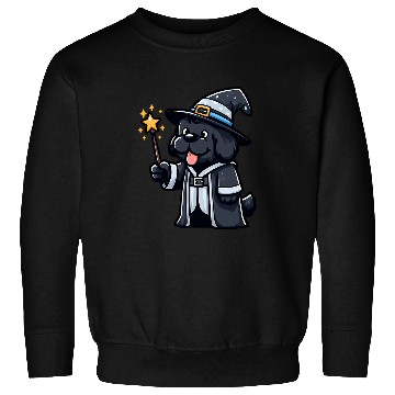 Discover Newfoundland Dog Wizard Funny Magic Sweatshirts