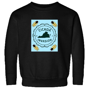 Discover Virginia Cicada Invasion 2 Sweatshirts