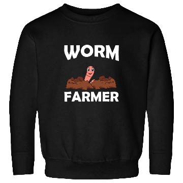 Discover Worm Farmer Vermiculture Gardening Farming Compost 26 Sweatshirts