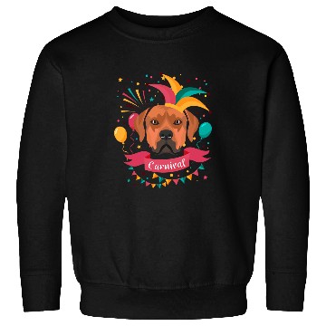 Discover Rhodesian Ridgeback carnivals Madi Gras Sweatshirts