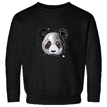 Discover Panda Polygon Art Animal Abstract Geometric Shape Art Sweatshirts