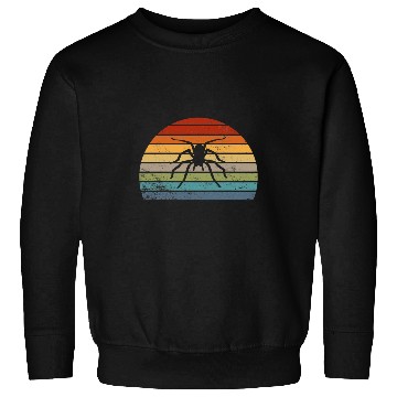 Discover vintages Spider Insect Lover Retro Sunset 80s 90s Distressed Sweatshirts