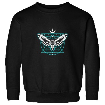 Discover vintages Occult Moth Gothic Nu Goth Third Eye Witchcraft Sweatshirts