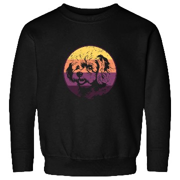 Discover Minimalist Sunset Bichon Frise Sweatshirts