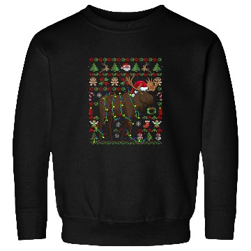 Discover Ugly Christmas Moose Sweden Sweatshirts