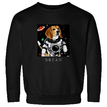 Discover Funny Beagle Dog creative astronaut Pet Owner Sweatshirts
