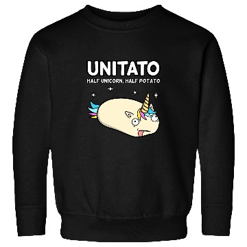 Discover Unitato Unicorns Potato Funny Vegetable Fries Chips Graphic 3 Sweatshirts