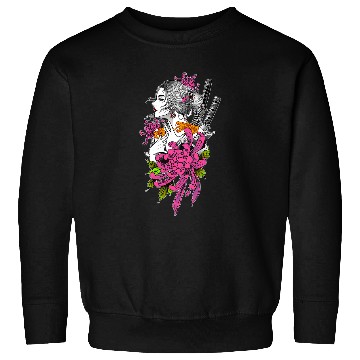 Discover Japan Samurai Geisha vintages Sakura Blossom Cherry Scenery Sweatshirts