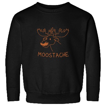 Discover Sarcastic Ironic Moosetache 2Funny Moose Lover Sweatshirts
