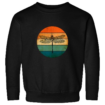 Discover Pretty Retro Sunset Majestic Dragonfly Libella Libelle Sweatshirts