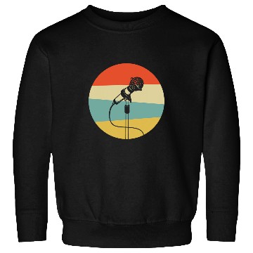 Discover Retro Karaoke Singing Bar Microphone Music Songs Singer Sweatshirts