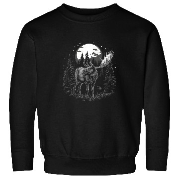 Discover vintages Cottage Core Cute Moose Lover Cottagecore Aesthetic Sweatshirts