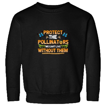 Discover Protect the Pollinators Butterfly Bat Bees Moth Sweatshirts