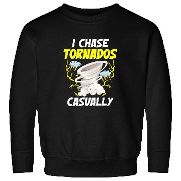 Discover Storm Chasing Lightning Thunder Weather Hurricane Tornado 22 Sweatshirts