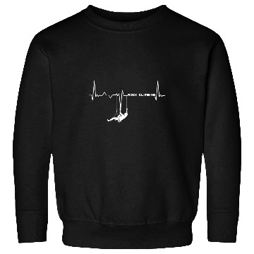 Discover Rock Climbing Heartbeat Rock Climbing Bouldering Sweatshirts