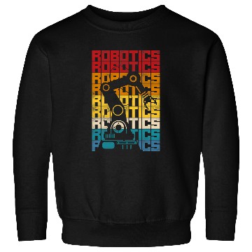 Discover Robot Robotics Engineer Retro vintages Robotics Sweatshirts