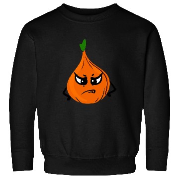 Discover Onion With Angry Faces Vegetable Onions Sweatshirts