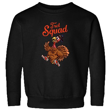 Discover Turkey Trot Squad Funny Thanksgiving Run Cute Matching Sweatshirts
