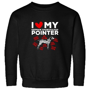 Discover I Love My German Shorthaired Pointer GSP Dog Sweatshirts