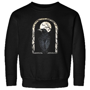 Discover Mystical Moon Gothic Raven Sweatshirts