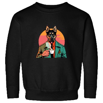 Discover German Shepherd Coffee Funny Dog Beverage Sweatshirts