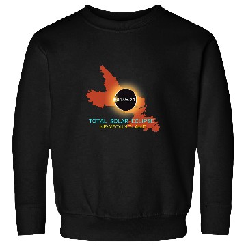 Discover Newfoundland Total Solar Eclipse 040824 Canada Souvenir Sweatshirts